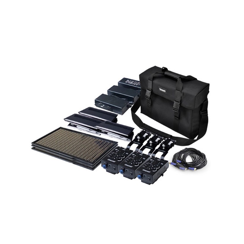 CINEROID ML800 Gold Mount KIT DE 3-PANELES LED -Apodax