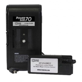 CoreSWX PowerBase 70 DSLR V-Mount Battery Pack 70wh, 14.4v 4.9Ah Li-Ion Battery