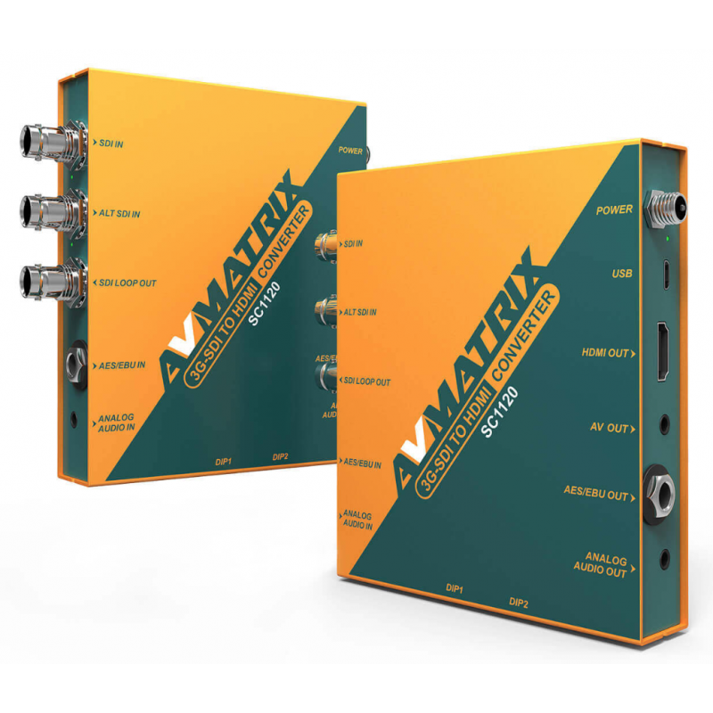 AVMATRIX SC1120 3G-SDI to HDMI & AV Scaling Converter-CONVERSORES -Apodax