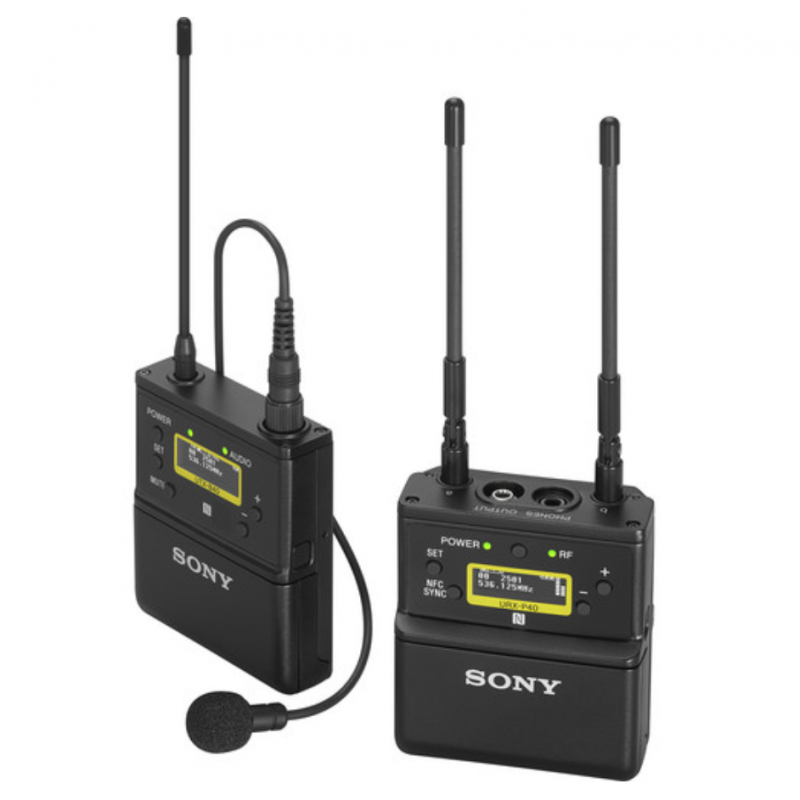 Sony UWP-D21 Sistema de micr&oacute;fono inal&aacute;mbrico Omni Lavalier montado en c&aacute;mara (UC14: 470 a 542 MHz)-MICROS DE CORBATA-Apodax