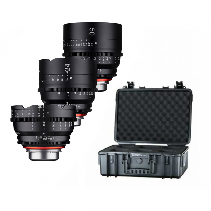 SAMYANG XEEN PACK DE 3 OPTICAS (A elegir) + Maleta-&Oacute;PTICAS FIJAS CINE-Apodax
