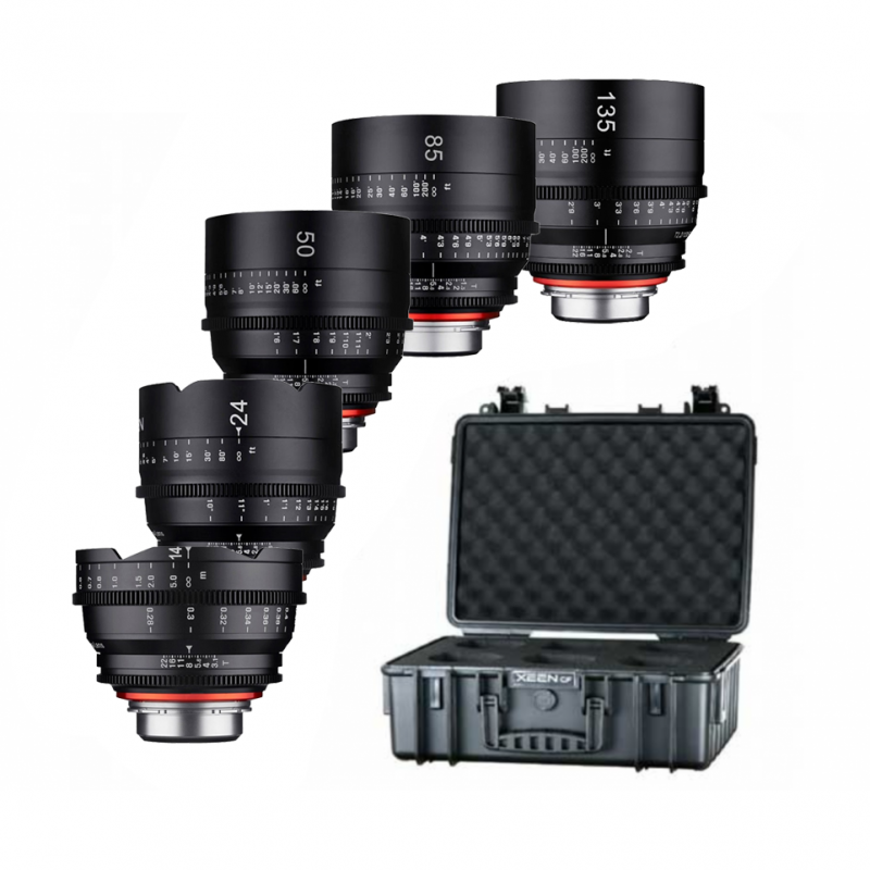 SAMYANG XEEN PACK DE 5 OPTICAS (A elegir) + Maleta-&Oacute;PTICAS FIJAS CINE-Apodax