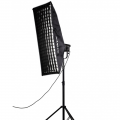 NANLITE SOFTBOX RECTA 45 X 110 CM + NIDO DE ABEJA EC-110X45