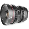 Lente de cine con enfoque manual Meike 25 mm T2.2 (montura E)