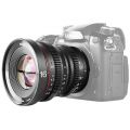 Lente de cine gran angular Meike 16 mm T2.2 de enfoque manual (montura MFT)