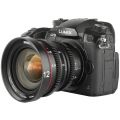 Lente de cine gran angular Meike de 12 mm T2.2 con enfoque manual (montura MFT)