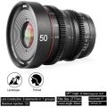 Lente de cine con enfoque manual Meike 50 mm T2.2 (montura MFT)