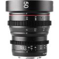 Lente de cine con enfoque manual Meike 50 mm T2.2 (montura MFT)