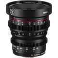 Lente de cine de enfoque manual Meike 25 mm T2.2 (montura MFT)