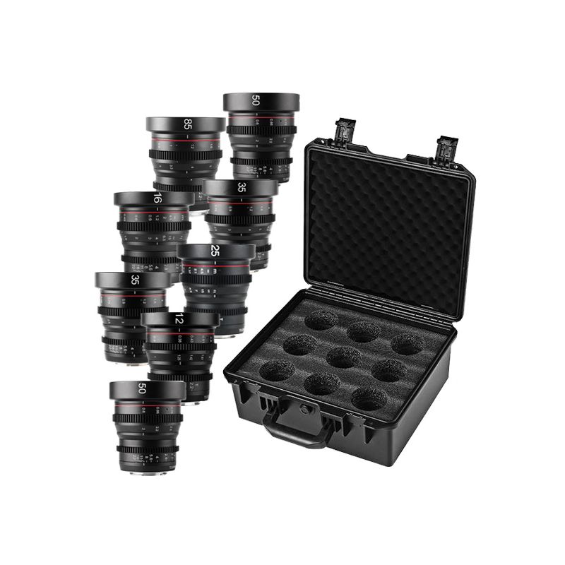 Meike Pack 8 Lentes de Cine + Estuche R&iacute;gido-&Oacute;PTICAS FIJAS CINE-Apodax