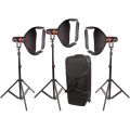 CAME-TV Boltzen Pack de 3 Luces LED Bi-Color Fresnel