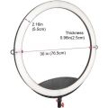 CAME-TV Boltzen Cassiopeia C-50 Folding 30" LED Ring Light (RGBDT, 50W)