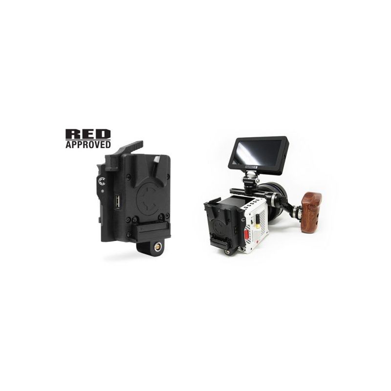 CoreSWX RED Limited Edition Stormtrooper RED Komodo BP Mount to Micro V-mount plate-CORE SWX-Apodax