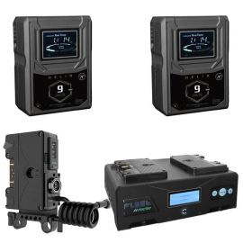 Core SWX 2 x Helix 9 Gold Mount Battery & Charger Kit