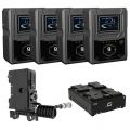 Core SWX 4 x Helix 9 Gold Mount Battery & Charger Kit
