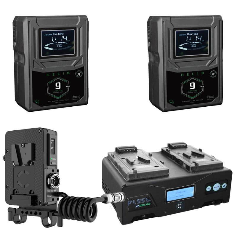 Core SWX 2x Helix 9 V-Mount Battery & Charger Kit-CORE SWX-Apodax