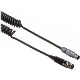 Core SWX ARRI 2-Pin LEMO to TVLogic Mini-XLR Coiled Cable (18–48")