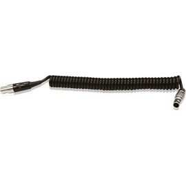 Core SWX RED 4-Pin LEMO to TVLogic Mini-XLR Coiled Cable (18"-48")