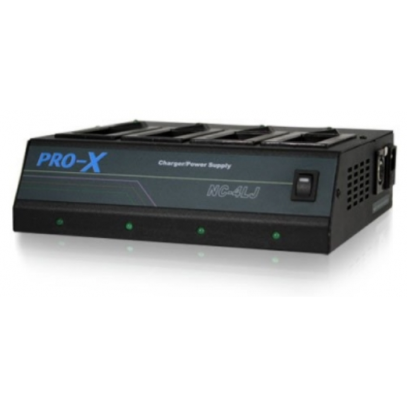 CoreSWX Four Position Simultaneous NP Charger with Camera Power Supply and 6' XLR cable-CORE SWX-Apodax