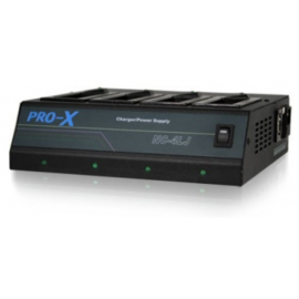 CoreSWX Four Position Simultaneous NP Charger with Camera Power Supply and 6' XLR cable