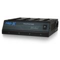 CoreSWX Four Position Simultaneous NP Charger with Camera Power Supply and 6' XLR cable