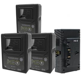 Core SWX 3 x NEO 9AG Gold Mount Battery & Charger Kit
