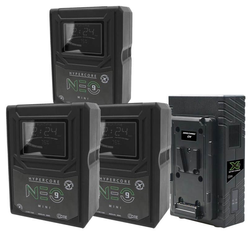 Core SWX 3 x NEO 9S V Mount Battery & Charger Kit-CORE SWX-Apodax