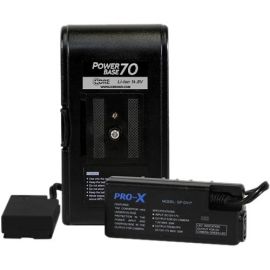 Core SWX PowerBase 70 Battery for Panasonic DV, HPX, HVX Cameras (12" Cable)