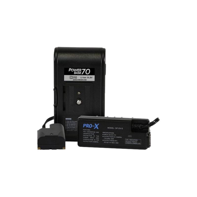 Core SWX PowerBase 70 Battery for Sony L-Series Cameras (24" Cable)-CORE SWX-Apodax