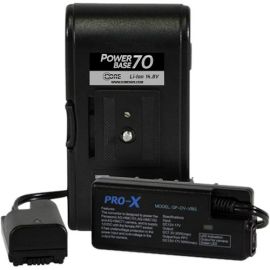 Core SWX PowerBase 70 Battery for Panasonic AF100 & HMC Cameras (12" Cable)
