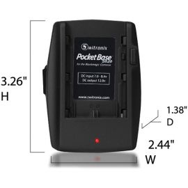 CoreSWX PocketBase Solo with Canon LPE6 Mount Including 24" Cables for BMCC and Pocket Camera
