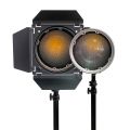 Prolux kit fresnel + barndoors para PLX-F80b y PLX-F120b