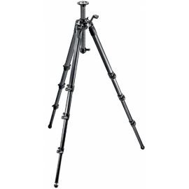Manfrotto Tripode 057 4 secciones columna con manivela - Fibra carbono