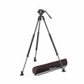 Rótula 504X con trípode de pata simple 635 Fast carbono