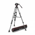 Rótula 504X con trípode Twin carbono y estabilizador central
