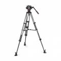 Rótula 504X con trípode Twin carbono y estabilizador central