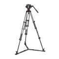 Rótula 504X con trípode Twin carbono y estab. a ras de suelo