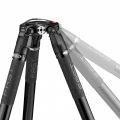Manfrotto Tripode video en fibra carbono pata simple Fast 635. Para semi esfera 75/60.