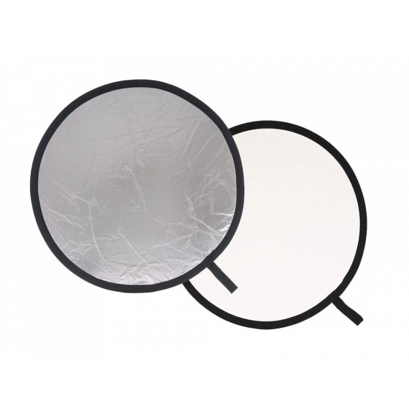 Manfrotto Reflector plegable 1,2m (48") Plata/Blanco-DIFUSORES Y REFLECTORES DE LUZ-Apodax