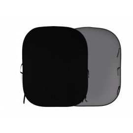 Manfrotto Fondo plegable liso 1,8 x 2,15m Negro / Gris medio