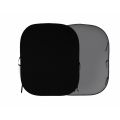 Manfrotto Fondo plegable liso 1,8m x 2,15m (6' x 7') Negro / Gris medio