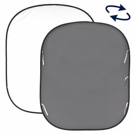 Manfrotto Fondo plegable liso 1,8 x 2,15m Blanco / Gris medio
