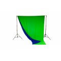 Manfrotto Chromakey - fondo cortina tela reversible 3m x 3,5m (10' x 12') Azul / Verde