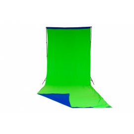 Manfrotto Chromakey - fondo cortina tela reversible 3m x 7m (10' x 24') Azul / Verde