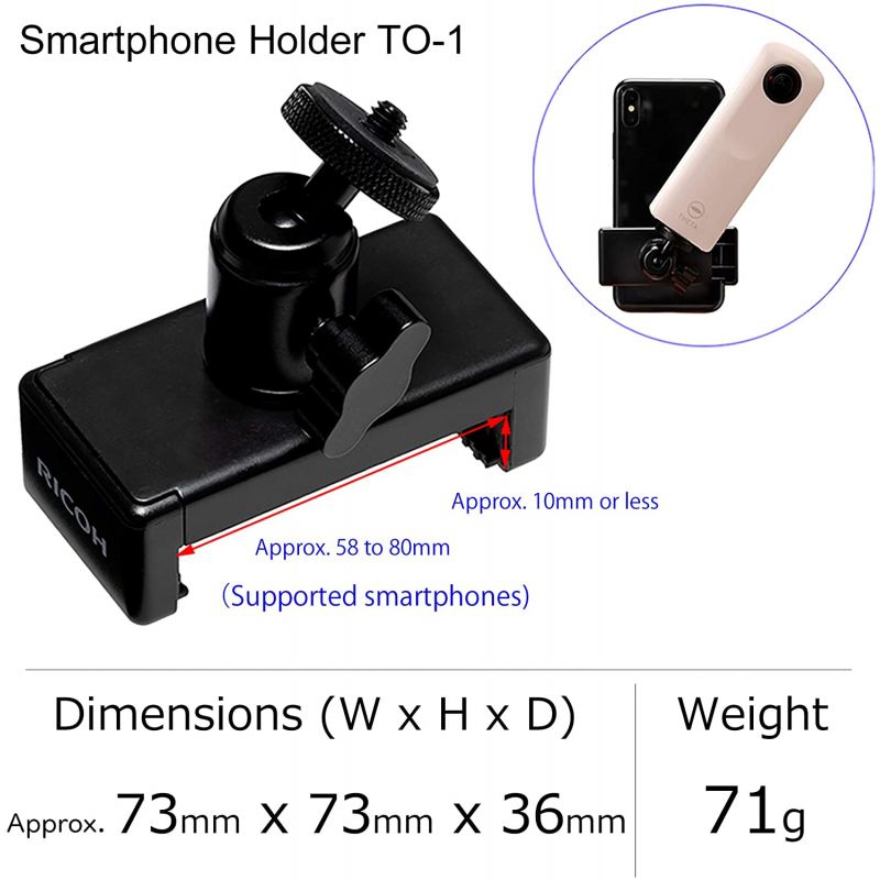 RICOH THETA SMARTPHONE HOLDER TO-1-Ricoh-Apodax