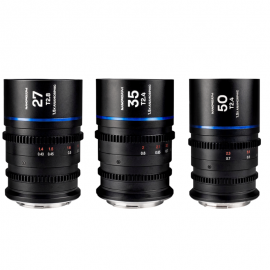Laowa Nanomorph S35 Prime 3-Lens Bundle (27,35,50mm) (Blue) PL + EF