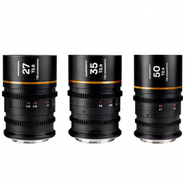Laowa Nanomorph S35 Prime 3-Lens Bundle (27,35,50mm) (Amber) Canon RF
