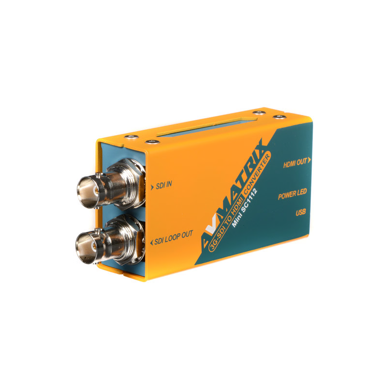 AVMATRIX Mini SC1112 3G-SDI to HDMI Mini Converter wPSU-CONVERSORES -Apodax