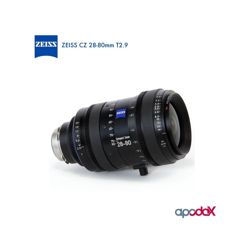 ZEISS CZ 28-80mm T2.9-&Oacute;PTICAS ZOOM CINE-Apodax