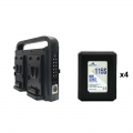 Pack 4 DGT-BP115s + DGT-BP4 Mini Series Digitex